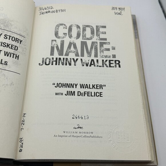 Code Name: Johnny Walker By Johnny Walker & Jim DeFelice Hardcover - Picture 4 of 8